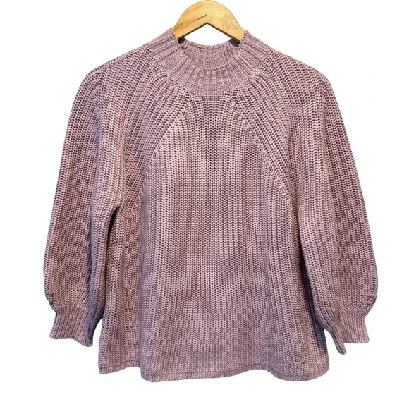 Apiece Apart Eco Nueva Merel Ribbed Knit Sweater Women S Organic Cotton Cashmere - Picture 2 of 10